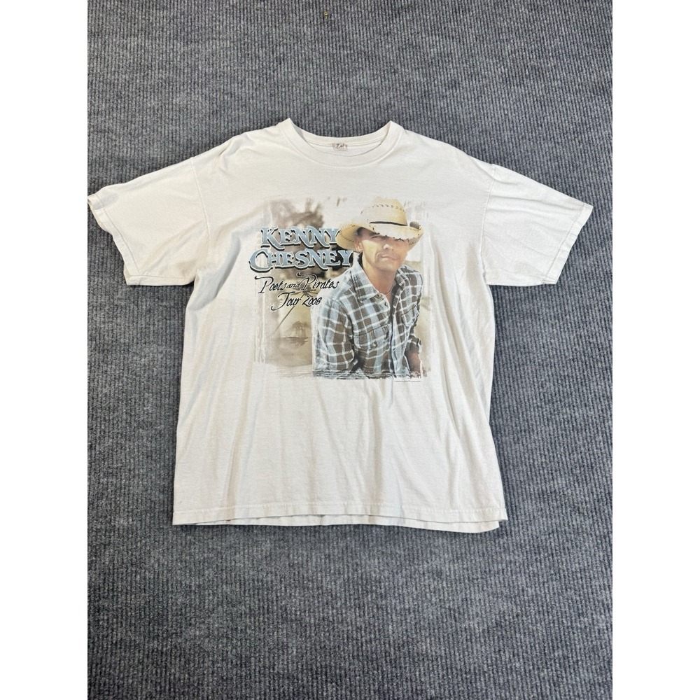 Kenny Chesney Poets & Pirates Tour 2008 XL Country Music T-Shirt Original Y2K